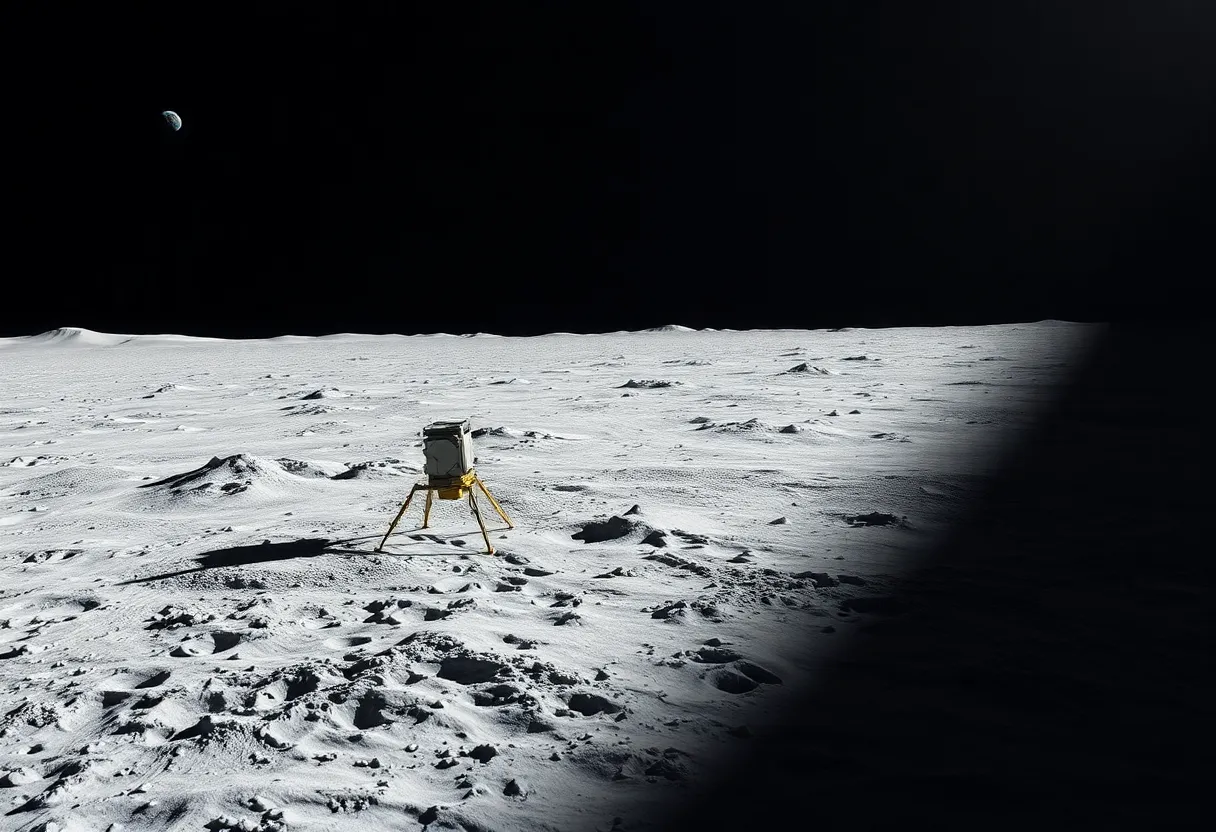 Engineer examining spacecraft components designed for extreme cold environments in a clean room facility