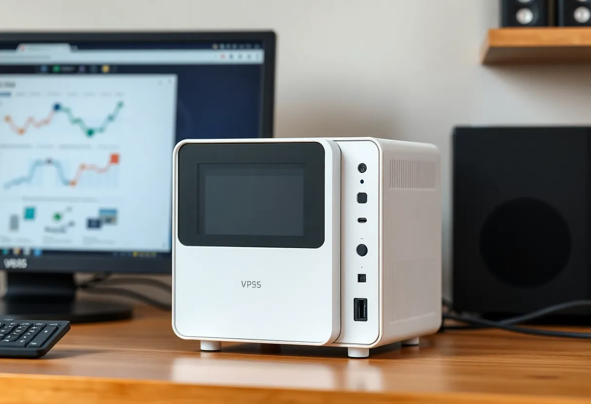 Small always-on computer on a desk for a tiny app