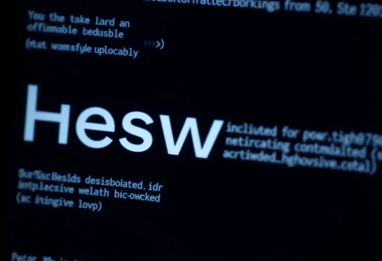 Close-up of command-line help text on a dark monitor