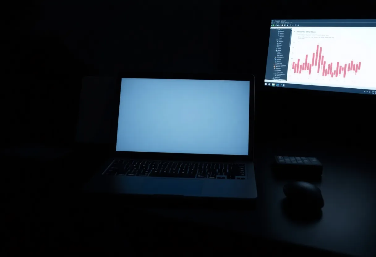 Laptop showing a code editor and a terminal side by side