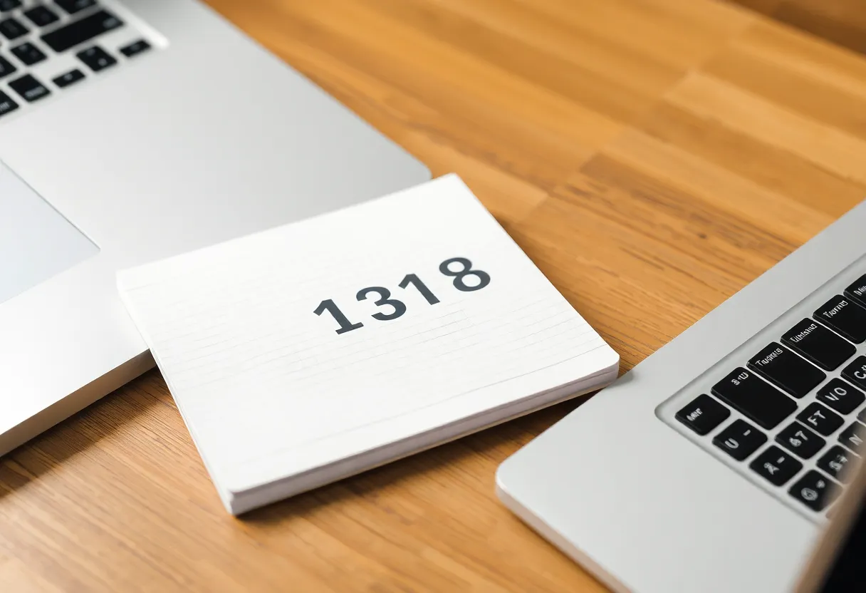 Founder at a kitchen table with a laptop and a notebook of numbers