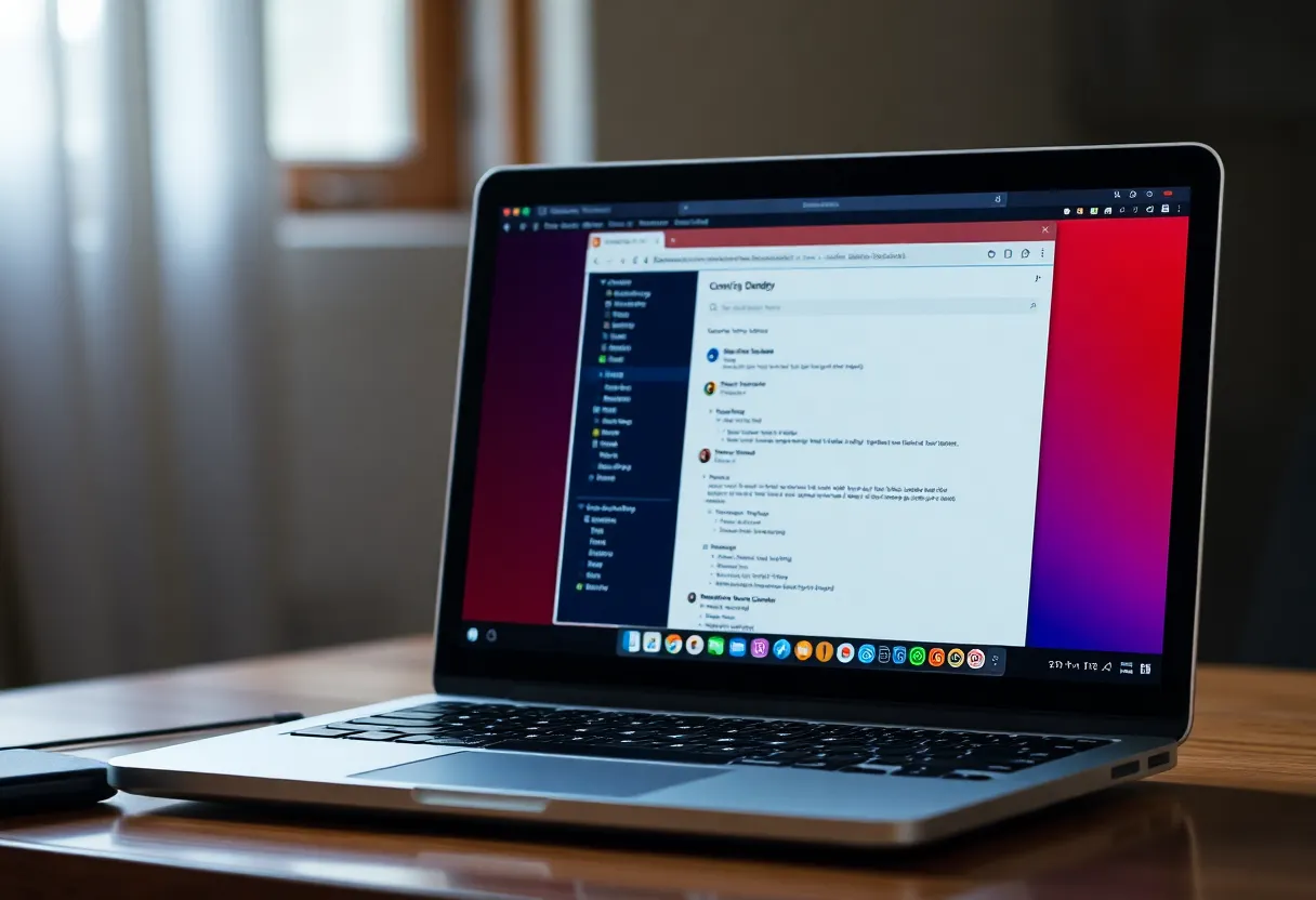 A browser window and a terminal agent session side by side on a desk