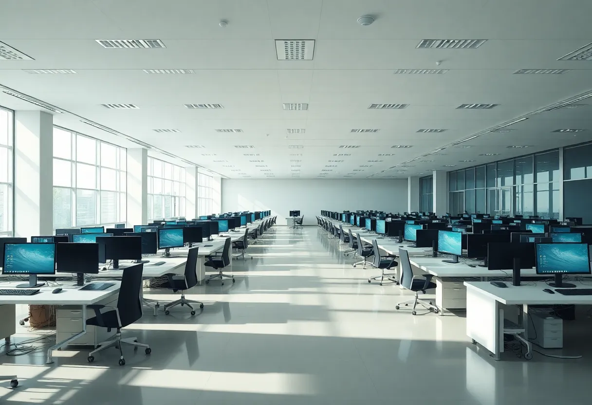 Larger office floor suggesting a company past the hallway-alignment stage