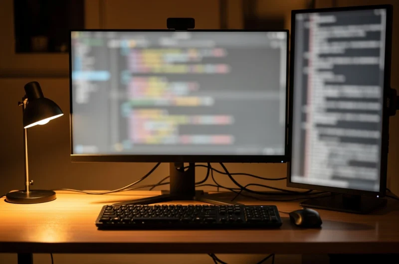 A Vertical Monitor for Logs vs a Second Landscape Panel: What the Extra Screen Is For
