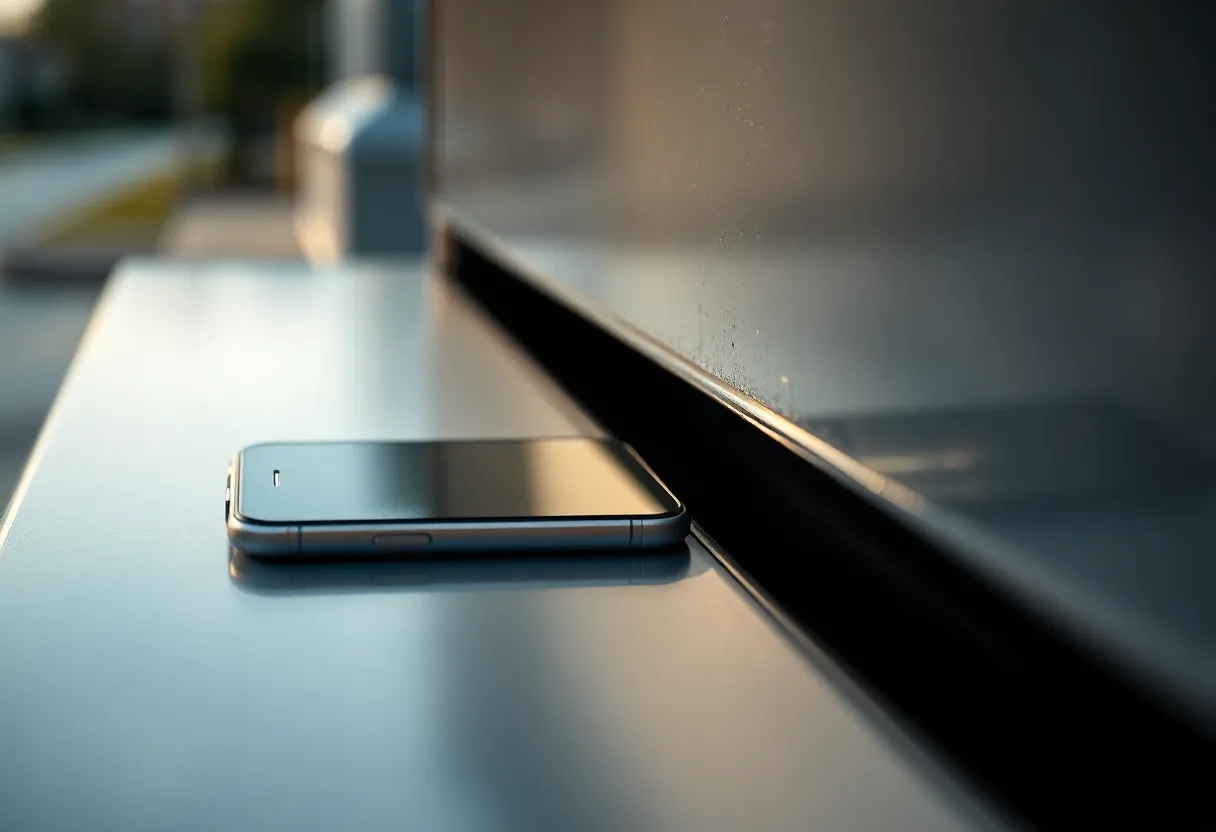 A mailbox slot and a face-down phone